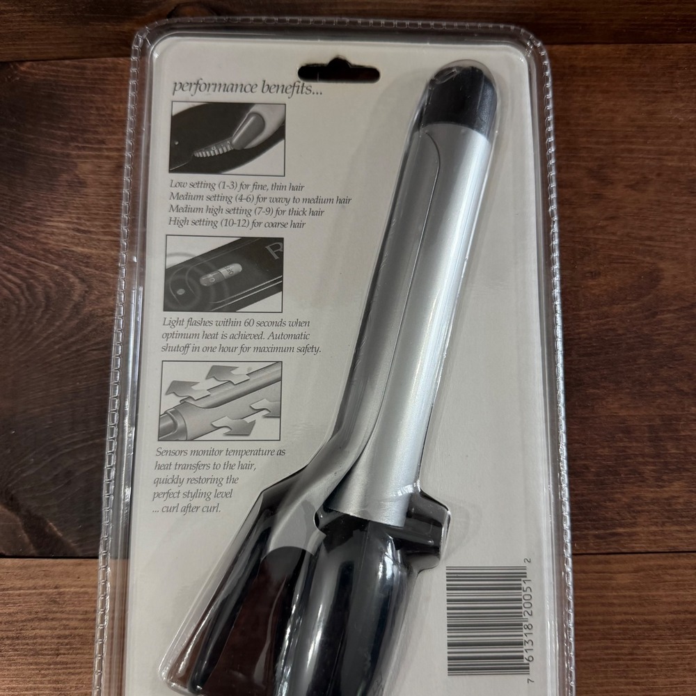 Revlon Perfect Heat 1 Inch Curling Iron RV051C 12 Heat Settings Dual Voltage NEW - Picture 4 of 6